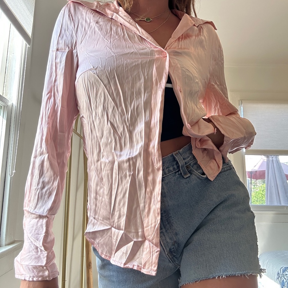 Silk Button Up - image 5